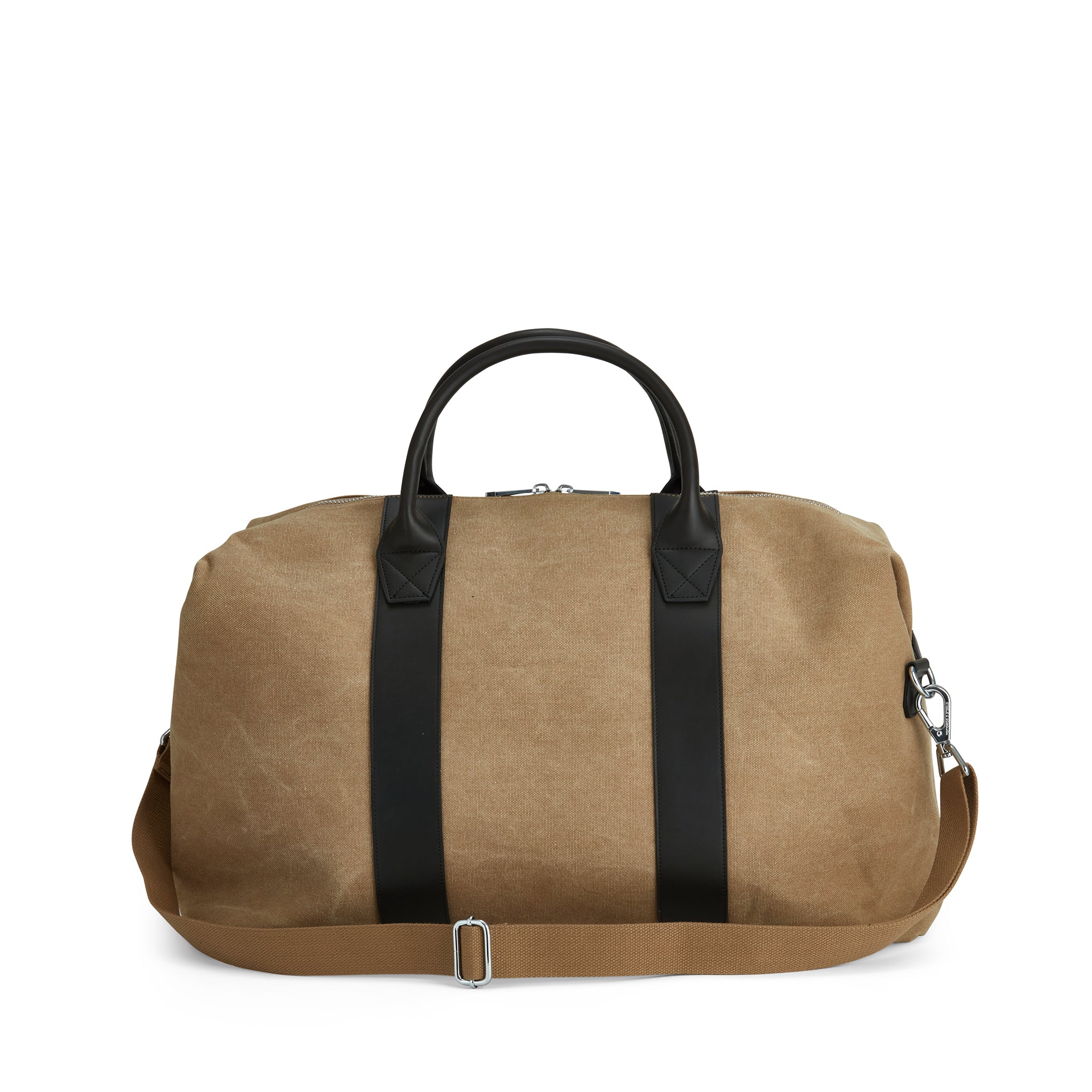 Khaki Overnight Bag featured on a white background, ideal for short trips and stylish getaways