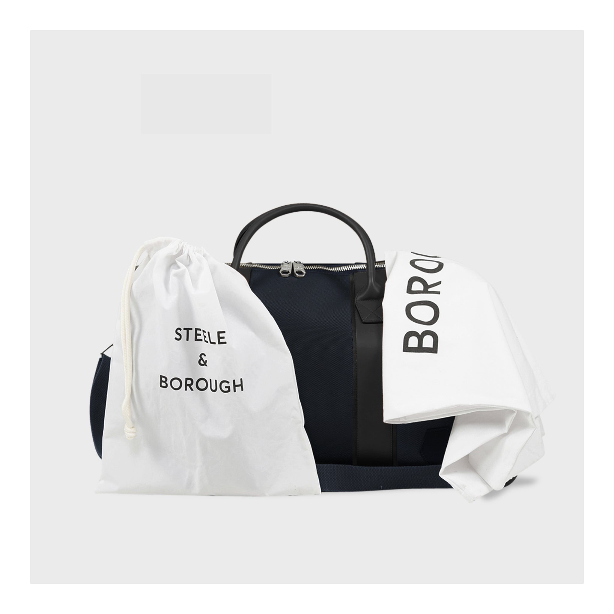 Mens-Travel-Bag-Dark-Blue-With-White-Dust-Bag